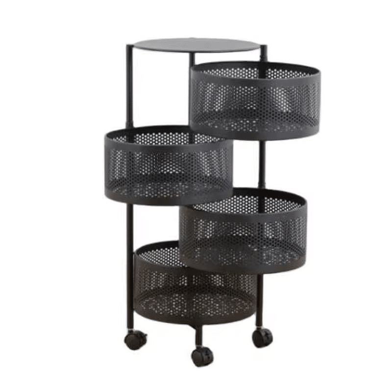 Rotating 4 Layer Vegetable Floor Rack