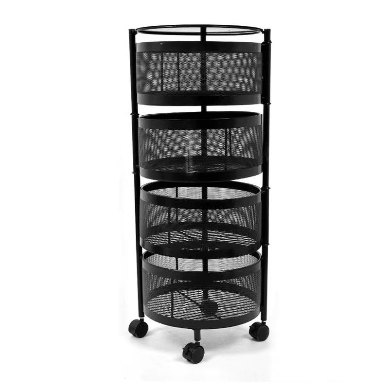 Rotating 4 Layer Vegetable Floor Rack