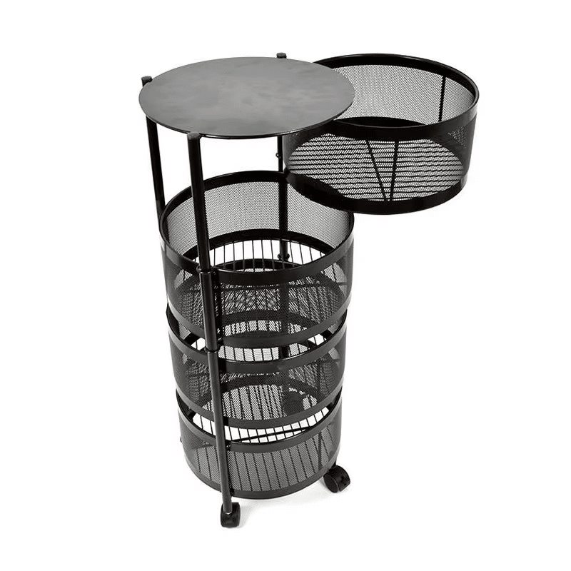 Rotating 4 Layer Vegetable Floor Rack
