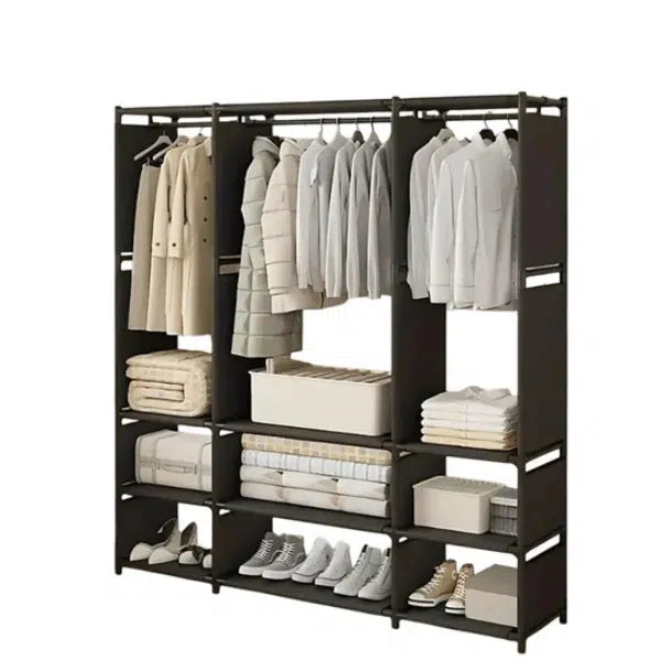 9 Compartment Wardrobe Storage Rack Shelf