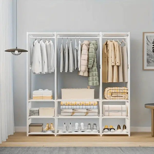 9 Compartment Wardrobe Storage Rack Shelf